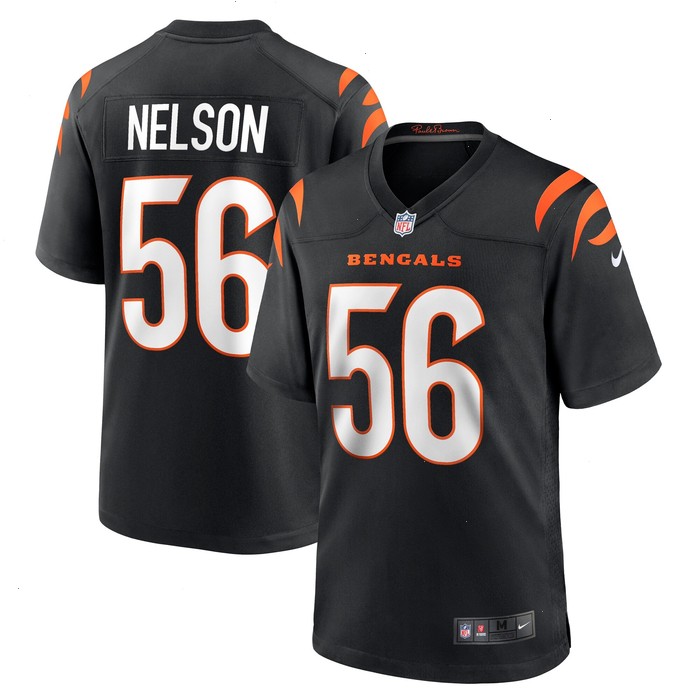 Garrett Nelson Cincinnati Bengals Nike Game Jersey - Black