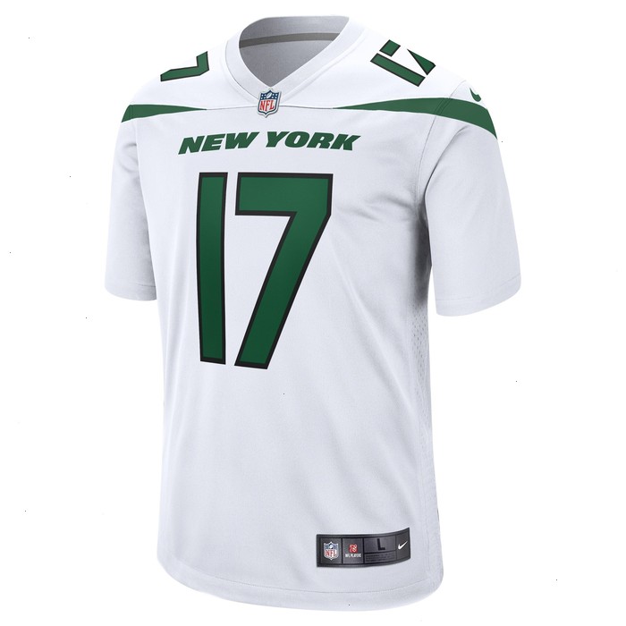 Garrett Wilson New York Jets Nike Game Player Jersey - White