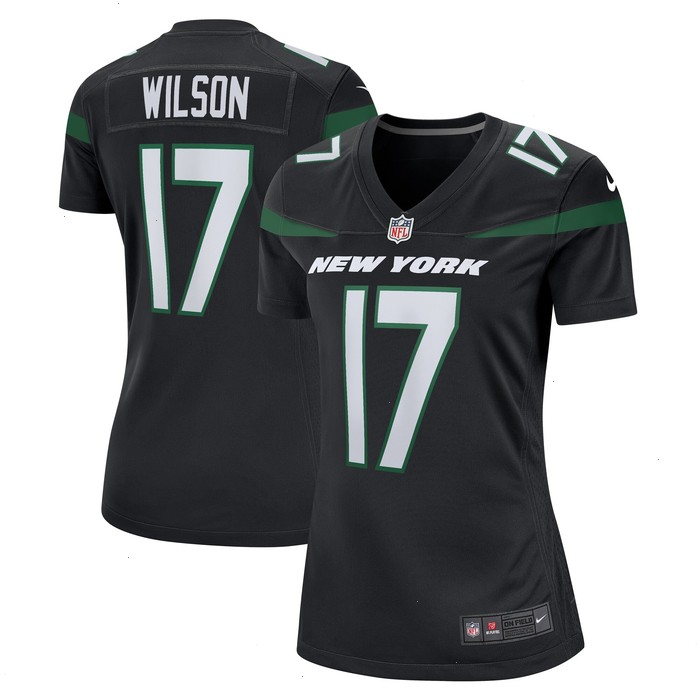 Garrett Wilson New York Jets Nike Women's Alternate Game Player Jersey - Stealth Black