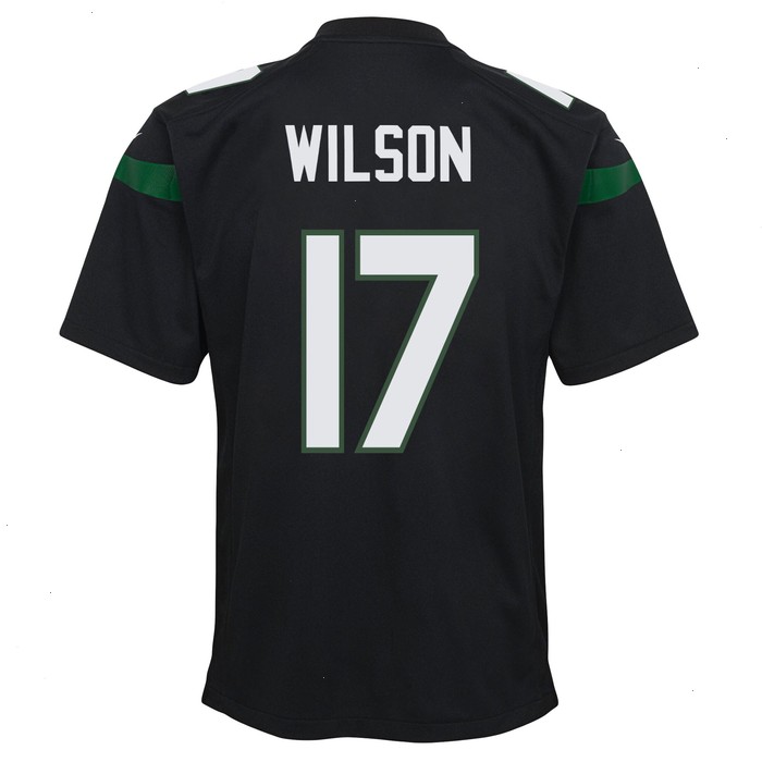 Garrett Wilson New York Jets Nike Youth Game Jersey - Black