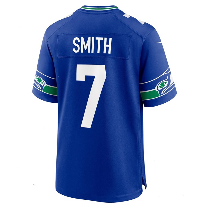 Geno Smith Seattle Seahawks Nike Throwback Player Game Jersey - Royal