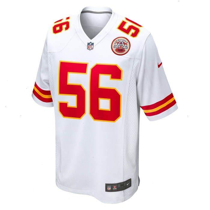 George Karlaftis Kansas City Chiefs Nike Away Game Player Jersey - White