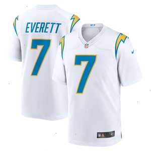 Gerald Everett Los Angeles Chargers Nike Game Player Jersey - White