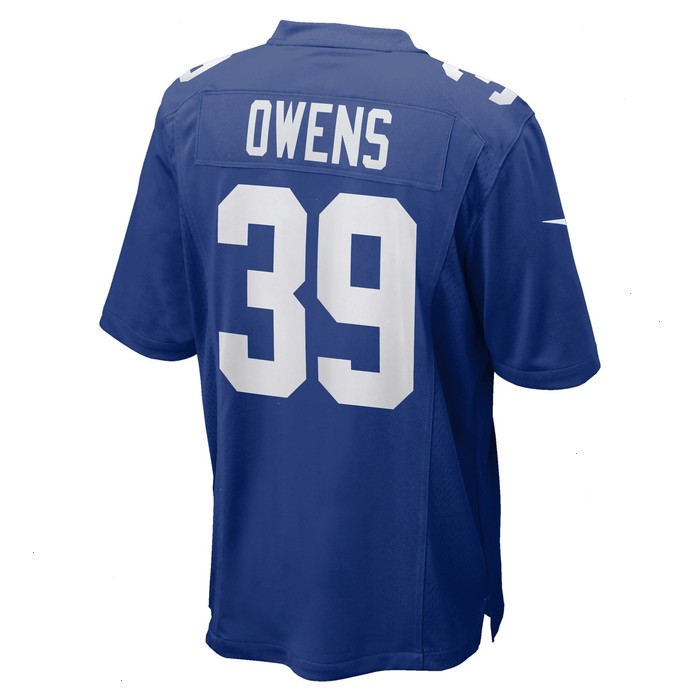 Gervarrius Owens New York Giants Nike Team Game Jersey - Royal