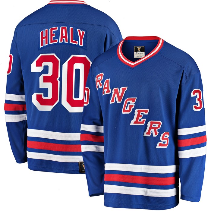 Glenn Healy New York Rangers Fanatics Branded Premier Breakaway Retired Player Jersey - Blue