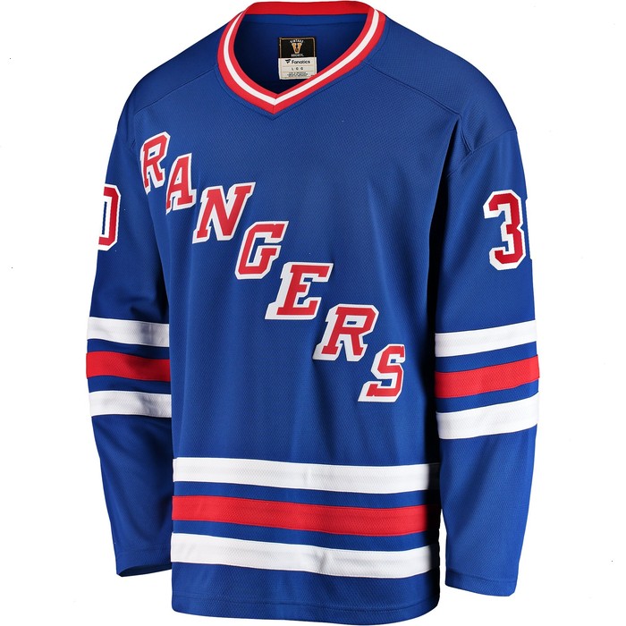 Glenn Healy New York Rangers Fanatics Branded Premier Breakaway Retired Player Jersey - Blue