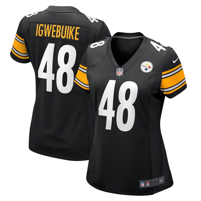 Godwin Igwebuike Pittsburgh Steelers Nike Women's Game Jersey - Black