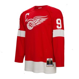 Gordie Howe Detroit Red Wings Mitchell & Ness Big & Tall 1960 Captain Patch Blue Line Player Jersey - Red