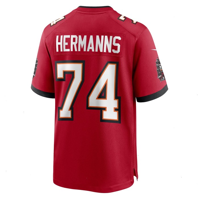 Grant Hermanns Tampa Bay Buccaneers Nike Home Game Player Jersey - Red