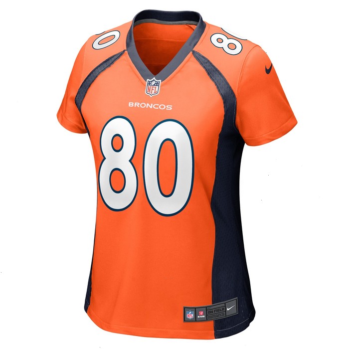 Greg Dulcich Denver Broncos Nike Women's Game Player Jersey - Orange