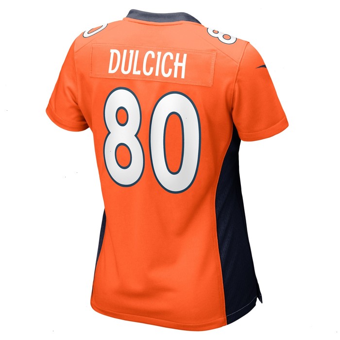 Greg Dulcich Denver Broncos Nike Women's Game Player Jersey - Orange