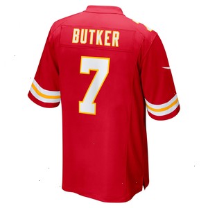 Harrison Butker Kansas City Chiefs Nike Super Bowl LVII Patch Game Jersey - Red