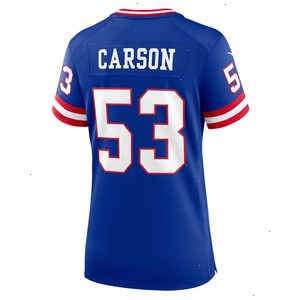 Harry Carson New York Giants Nike Women's Classic Retired Player Game Jersey - Royal