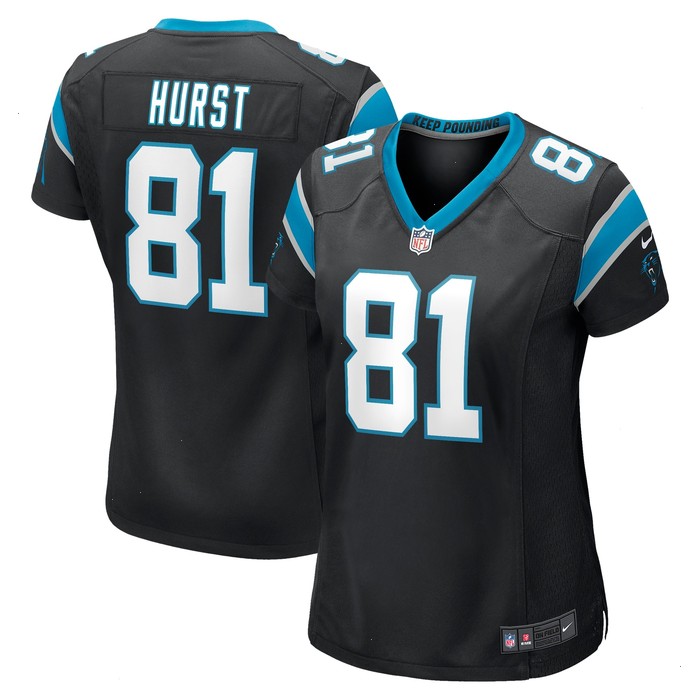 Hayden Hurst Carolina Panthers Nike Women's Game Player Jersey - Black