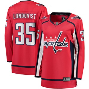 Henrik Lundqvist Washington Capitals Fanatics Branded Women's Breakaway Player Jersey - Red