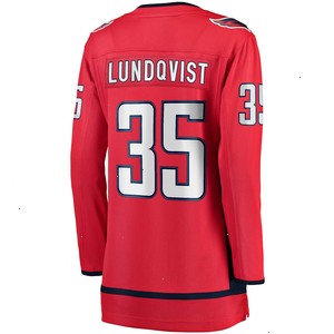 Henrik Lundqvist Washington Capitals Fanatics Branded Women's Breakaway Player Jersey - Red