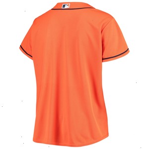 Houston Astros Women's Plus Size Alternate Replica Team Jersey - Orange