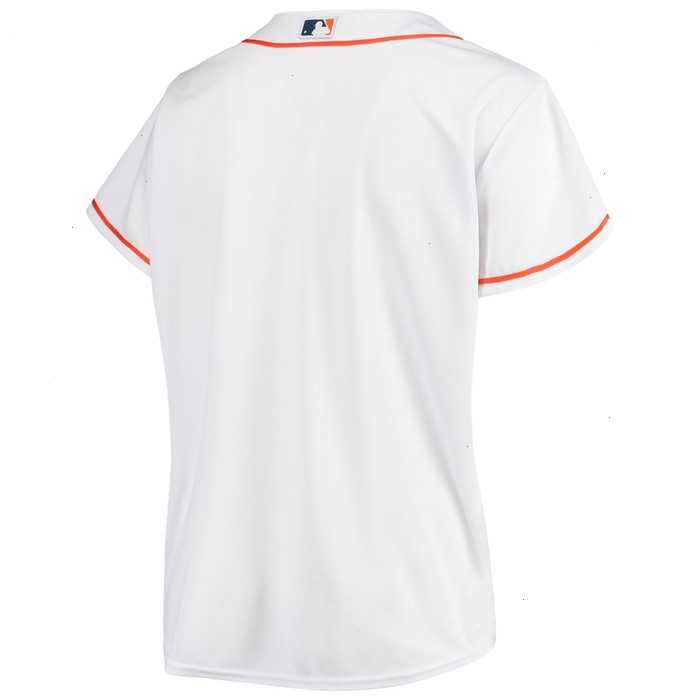 Houston Astros Women's Plus Size Home Replica Team Jersey - White