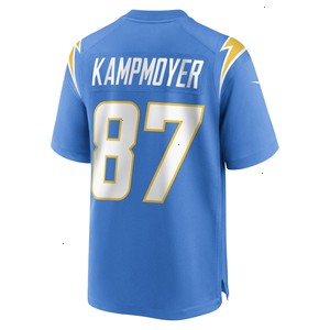 Hunter Kampmoyer Los Angeles Chargers Nike Game Player Jersey - Powder Blue