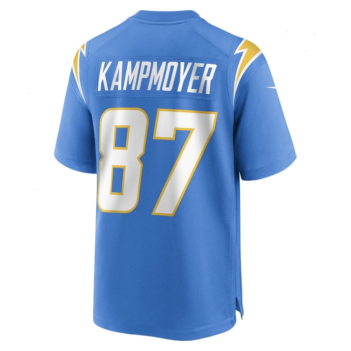 Hunter Kampmoyer Los Angeles Chargers Nike Game Player Jersey - Powder Blue