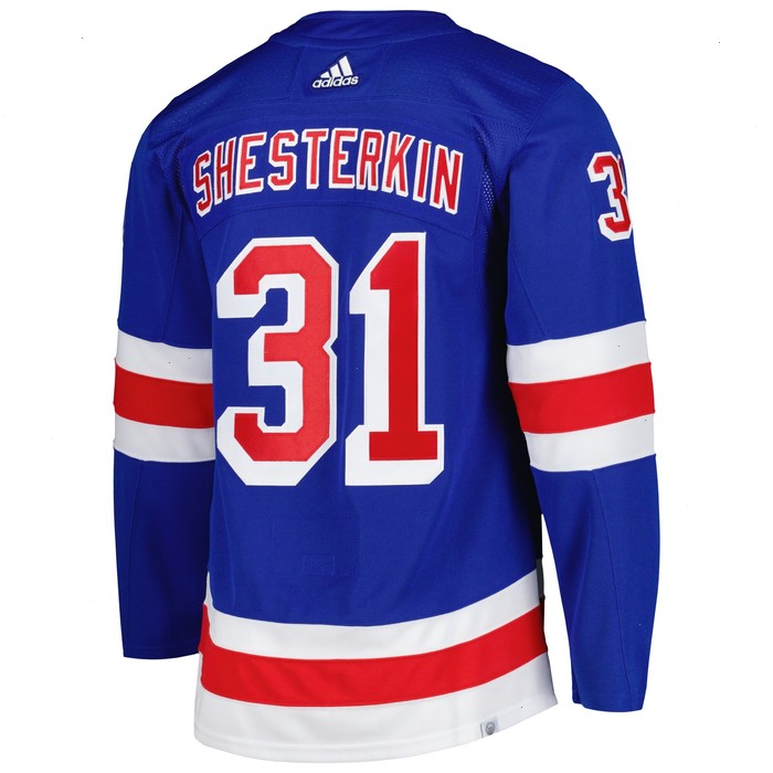 Igor Shesterkin New York Rangers adidas Home Primegreen Authentic Pro Player Jersey - Blue