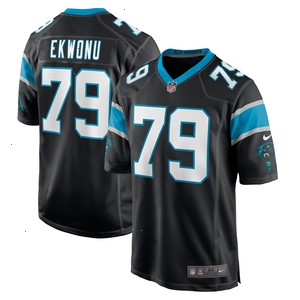 Ikem Ekwonu Carolina Panthers Nike Player Game Jersey - Black