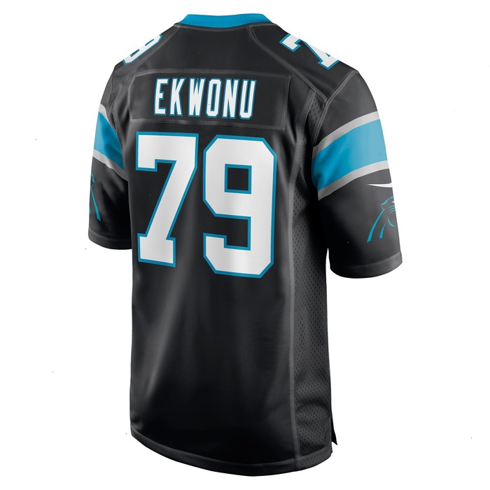 Ikem Ekwonu Carolina Panthers Nike Player Game Jersey - Black