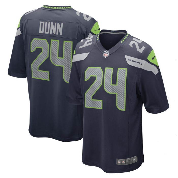 Isaiah Dunn Seattle Seahawks Nike Game Player Jersey - College Navy