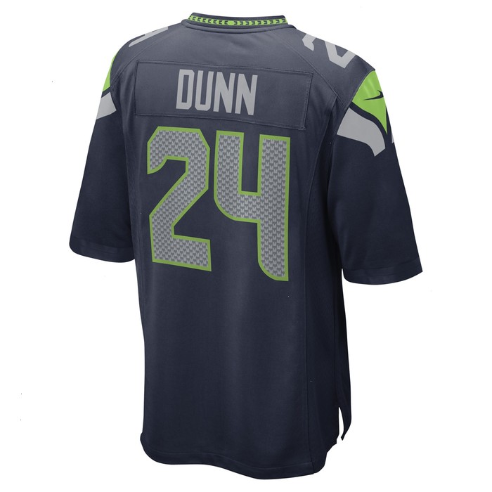 Isaiah Dunn Seattle Seahawks Nike Game Player Jersey - College Navy