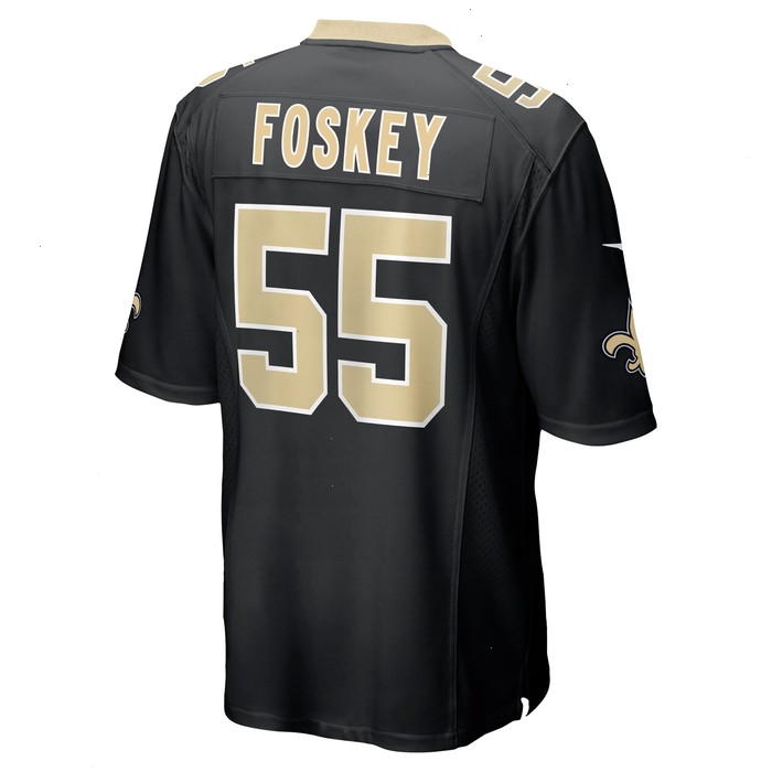 Isaiah Foskey New Orleans Saints Nike Team Game Jersey - Black