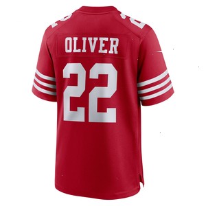 Isaiah Oliver San Francisco 49ers Nike Game Player Jersey - Scarlet