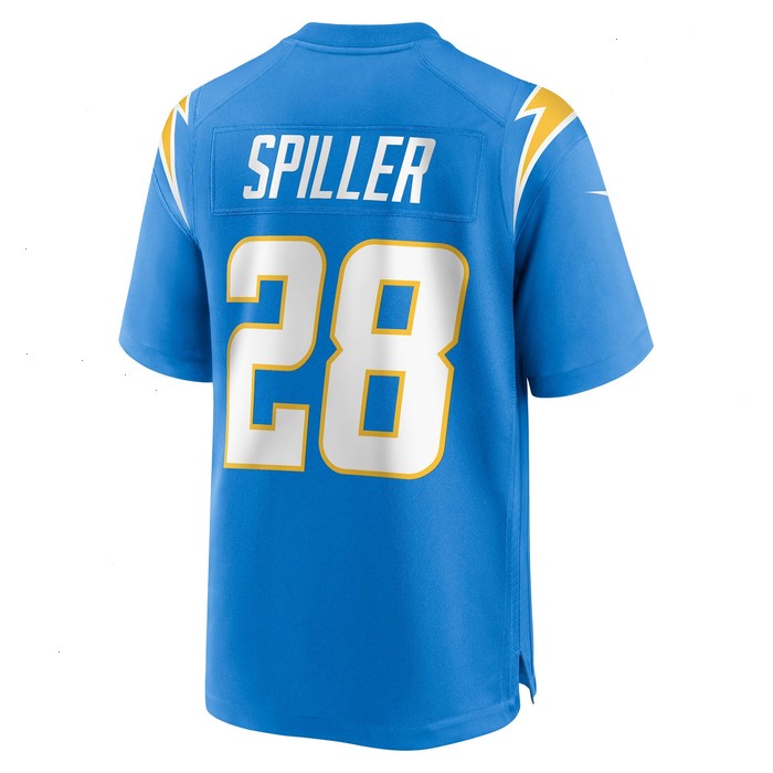 Isaiah Spiller Los Angeles Chargers Nike Game Jersey - Powder Blue