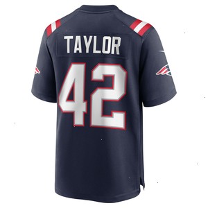 J.J. Taylor New England Patriots Nike Team Game Jersey - Navy