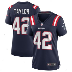 J.J. Taylor New England Patriots Nike Women's Team Game Jersey - Navy