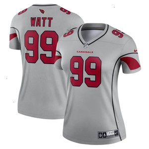 J.J. Watt Arizona Cardinals Nike Women's Inverted Legend Jersey - Gray