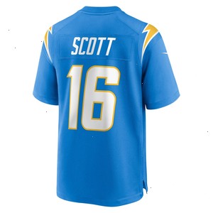 JK Scott Los Angeles Chargers Nike Game Jersey - Powder Blue