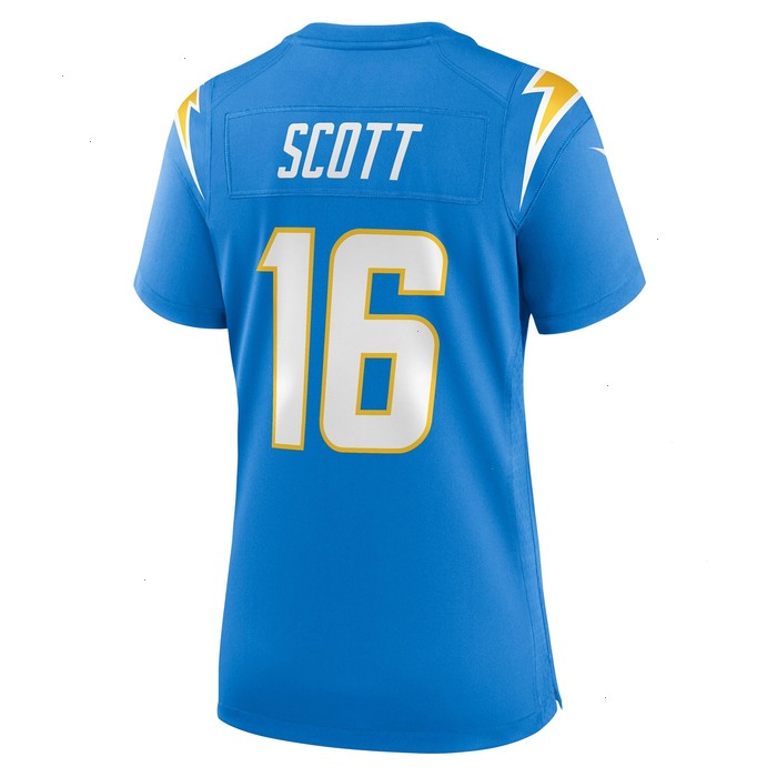 JK Scott Los Angeles Chargers Nike Women's Game Jersey - Powder Blue