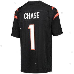 Ja'Marr Chase Cincinnati Bengals Nike Youth Game Jersey - Black