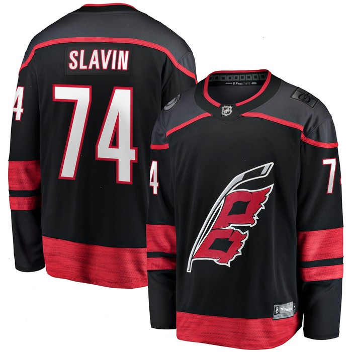 Jaccob Slavin Carolina Hurricanes Fanatics Branded Home Breakaway Player Jersey - Black