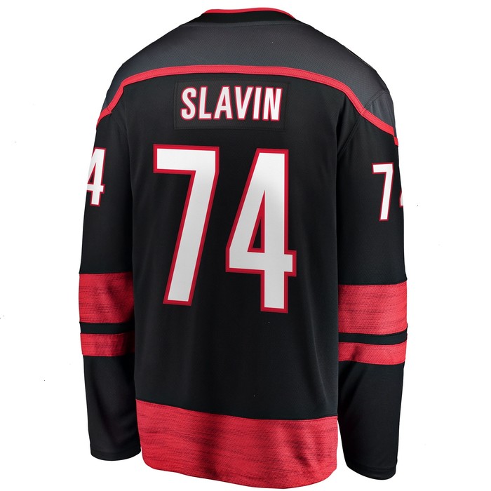 Jaccob Slavin Carolina Hurricanes Fanatics Branded Home Breakaway Player Jersey - Black