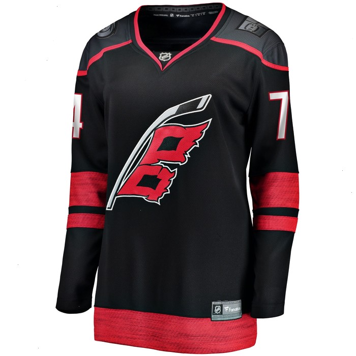 Jaccob Slavin Carolina Hurricanes Fanatics Branded Women's Home Breakaway Player Jersey - Black