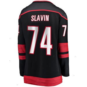 Jaccob Slavin Carolina Hurricanes Fanatics Branded Women's Home Breakaway Player Jersey - Black