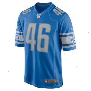 Jack Campbell Detroit Lions Nike 2023 NFL Draft First Round Pick Game Jersey - Blue