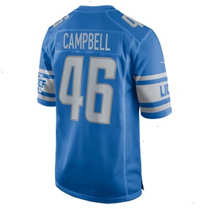 Jack Campbell Detroit Lions Nike 2023 NFL Draft First Round Pick Game Jersey - Blue