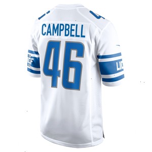 Jack Campbell Detroit Lions Nike Away Game Jersey - White