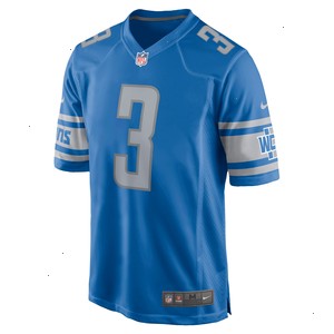 Jack Fox Detroit Lions Nike Game Jersey - Blue