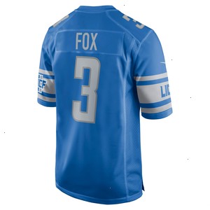 Jack Fox Detroit Lions Nike Game Jersey - Blue