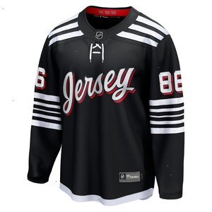 Jack Hughes New Jersey Devils Fanatics Branded Alternate Premier Breakaway Player Jersey - Black