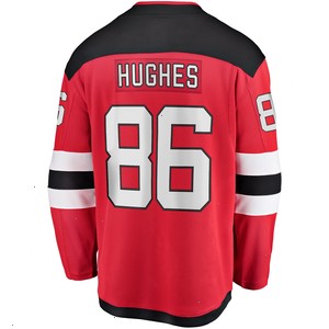 Jack Hughes New Jersey Devils Fanatics Branded Breakaway Player Jersey - Red