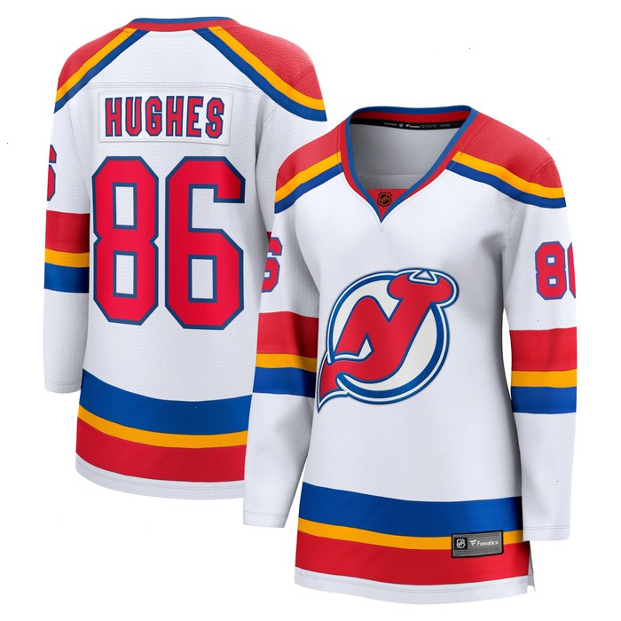 Jack Hughes New Jersey Devils Fanatics Branded Women's Special Edition 2.0 Breakaway Player Jersey - White